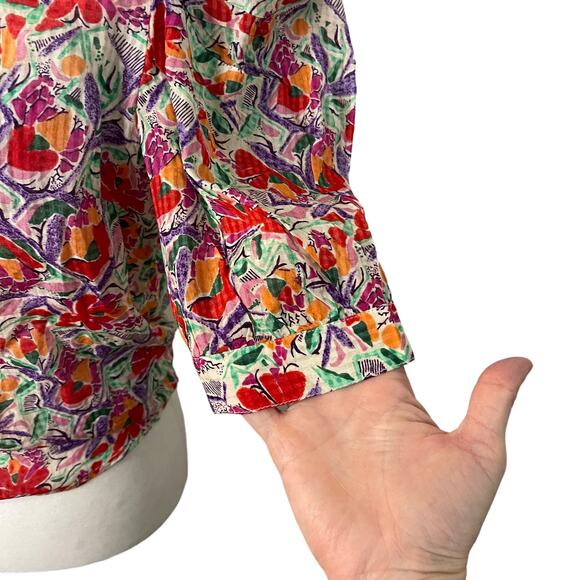 NWT ba&sh Amael colorful floral open back top - Small - Picture 4 of 13